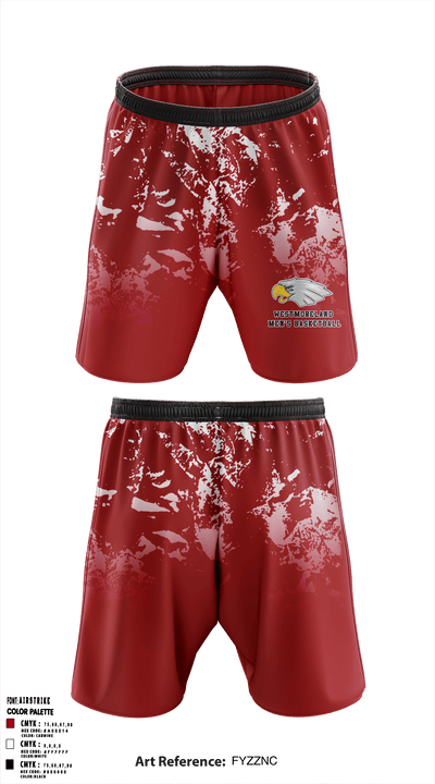 Westmoreland High School 86197534 Athletic Shorts With Pockets - 1