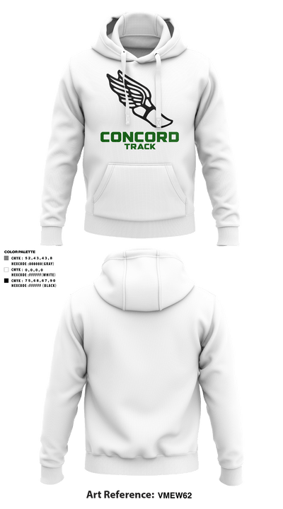 Concord High School Track 53059740 Hoodie - 5