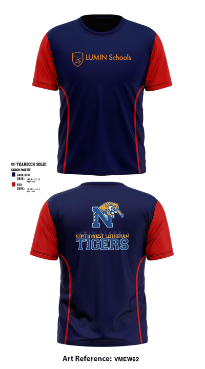 Northwest Lutheran School 18770561 Short Sleeve Performance Shirt - 1