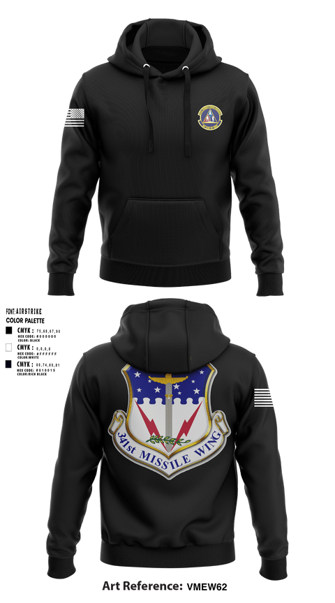 Hoodie, 341st SFS, Air Force, Teamtime, Team time, sublimation, custom sports apparel, team uniforms, spirit wear, spiritwear, sports uniforms, custom shirts, team store, custom team store, fundraiser sports, apparel fundraiser