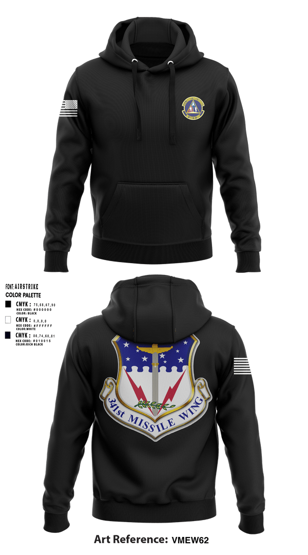 Hoodie, 341st SFS, Air Force, Teamtime, Team time, sublimation, custom sports apparel, team uniforms, spirit wear, spiritwear, sports uniforms, custom shirts, team store, custom team store, fundraiser sports, apparel fundraiser