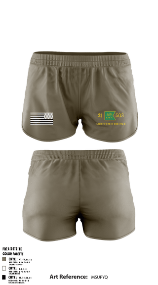 Women's Shorts, 21ST MILITARY POLICE COMPANY (AIRBORNE), Army, Teamtime, Team time, sublimation, custom sports apparel, team uniforms, spirit wear, spiritwear, sports uniforms, custom shirts, team store, custom team store, fundraiser sports, apparel fundraiser