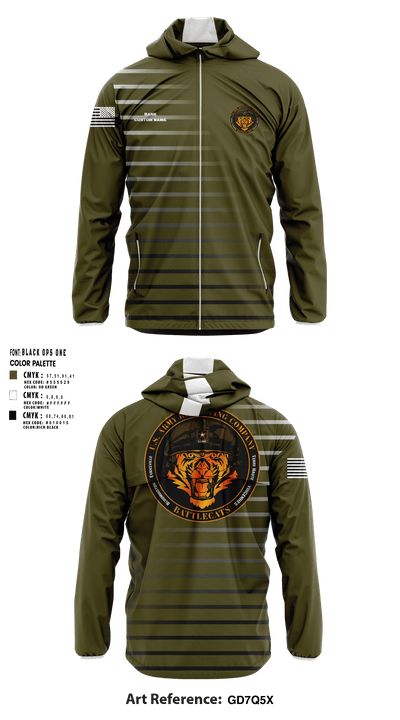 Evansville Army Recruiting Company 86447951 Windbreaker - 7