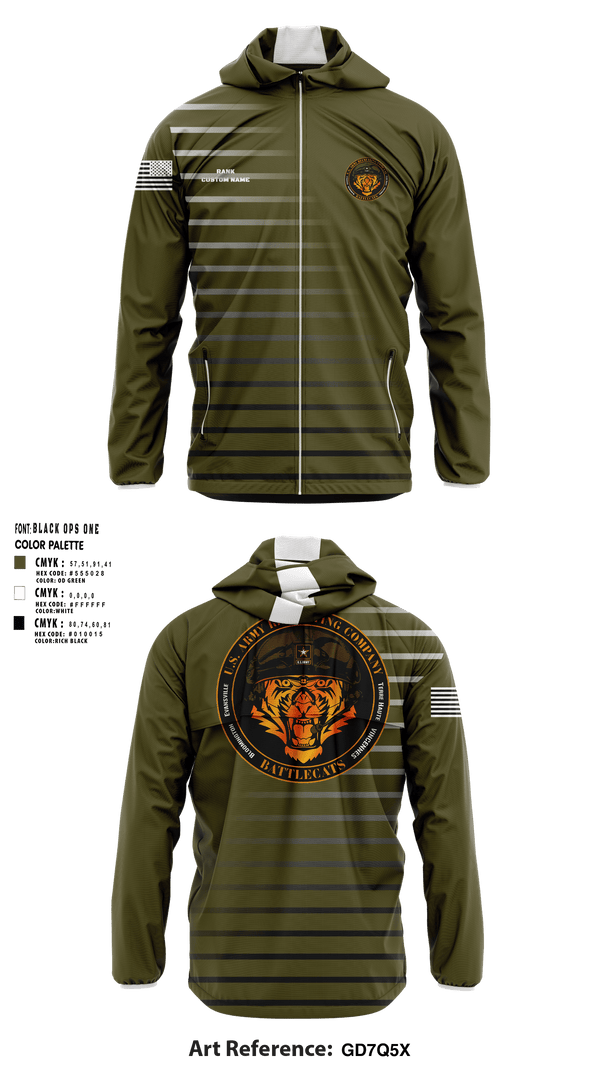 Windbreaker, Evansville Army Recruiting Company, , Teamtime, Team time, sublimation, custom sports apparel, team uniforms, spirit wear, spiritwear, sports uniforms, custom shirts, team store, custom team store, fundraiser sports, apparel fundraiser