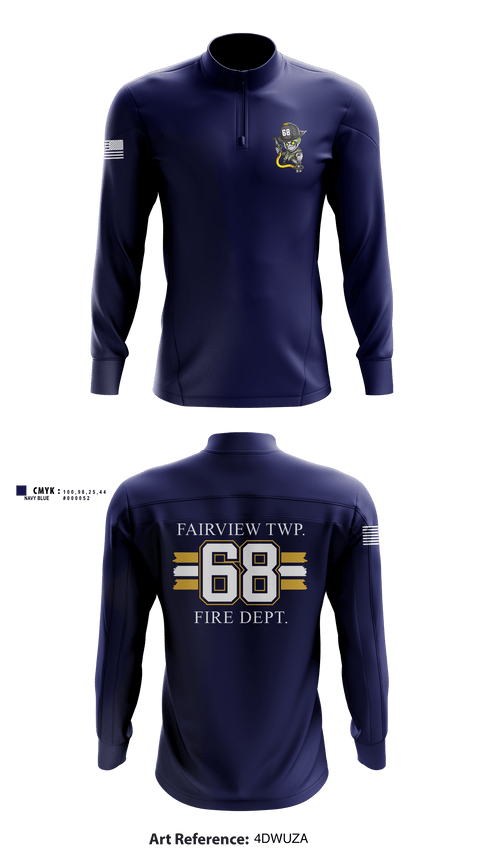 Quarter Zip Jacket, , Fire Department, Teamtime, Team time, sublimation, custom sports apparel, team uniforms, spirit wear, spiritwear, sports uniforms, custom shirts, team store, custom team store, fundraiser sports, apparel fundraiser