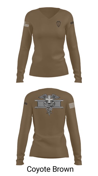 6th Ranger Training Battalion 1649738 Women's Long Sleeve V-neck Shirt - 38