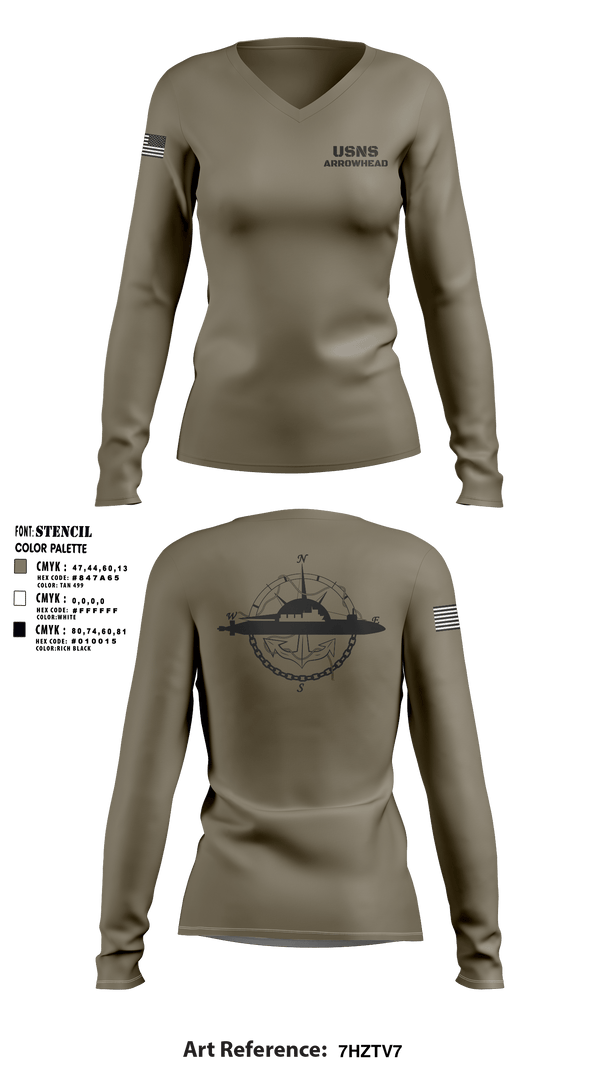 Women's Long Sleeve Vneck Shirt, , Navy, Teamtime, Team time, sublimation, custom sports apparel, team uniforms, spirit wear, spiritwear, sports uniforms, custom shirts, team store, custom team store, fundraiser sports, apparel fundraiser
