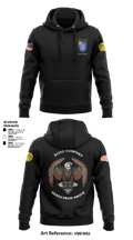 E Co 3-34 IN REG “Death from above” 14936905 Hoodie - 4