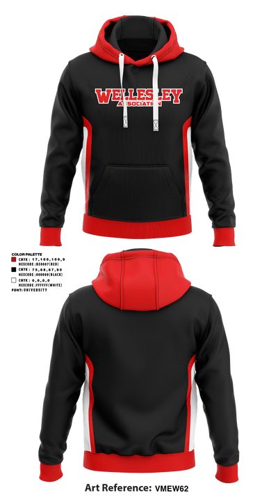 Wellesley Youth Basketball Association 57768602 Hoodie - 1