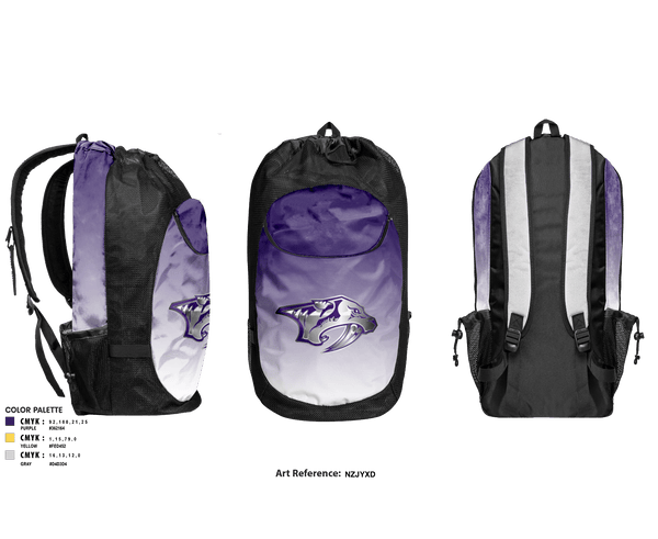 Gear Bag, San Antonio Predators Basketball, Men's Basketball, Teamtime, Team time, sublimation, custom sports apparel, team uniforms, spirit wear, spiritwear, sports uniforms, custom shirts, team store, custom team store, fundraiser sports, apparel fundraiser