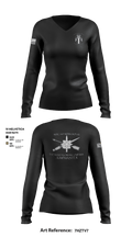 MSC 389th MI BN (SO) (A) 35905800 Women's Long Sleeve V-neck Shirt - 5