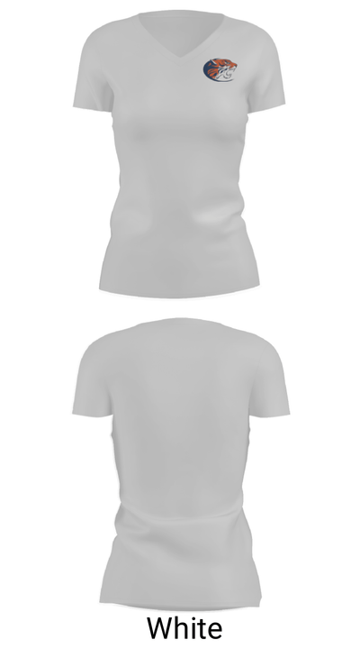 Wilson Preparatory Academy Basketball 93288962 Women's Short Sleeve V-neck Shirt - 7