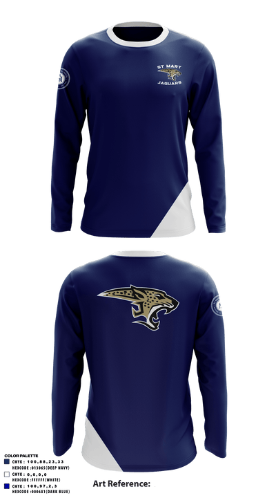 St Mary Jaguars 12049010 Long Sleeve Performance Shirt - 2