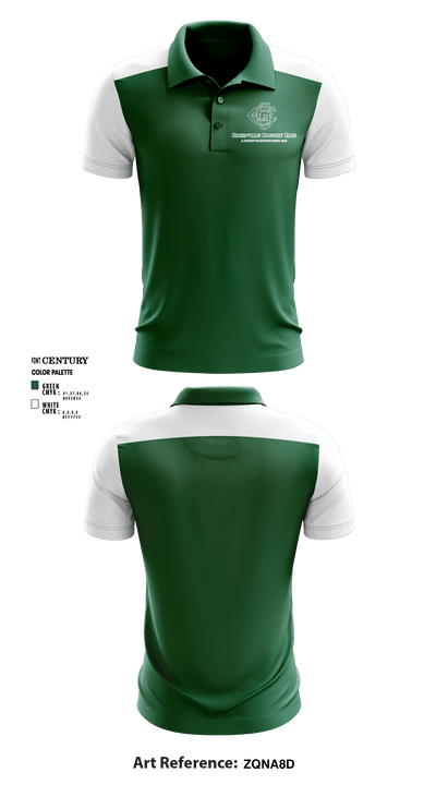 Greenville Country Club Pickleball 97084256 Short Sleeve Performance Polo - 1
