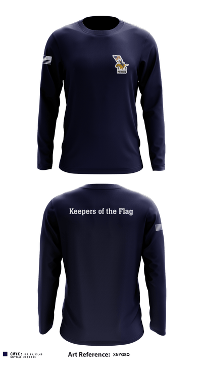 B-2 Patriots 17265313 Long Sleeve Performance Shirt - 3