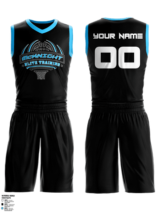 Mens Reversible Basketball Jersey, McKnight Elite Training, Men's Basketball, Teamtime, Team time, sublimation, custom sports apparel, team uniforms, spirit wear, spiritwear, sports uniforms, custom shirts, team store, custom team store, fundraiser sports, apparel fundraiser