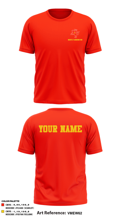 North Farmington High School Basketball 37037275 Short Sleeve Performance Shirt - 36