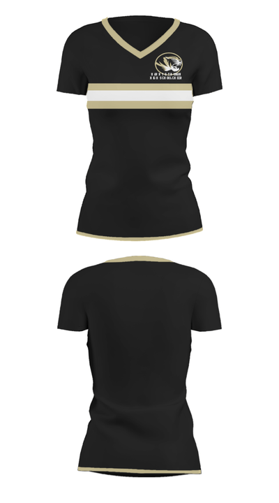 Harry S Truman High School Cheer 53004655 Women's Short Sleeve V-neck Shirt - 16