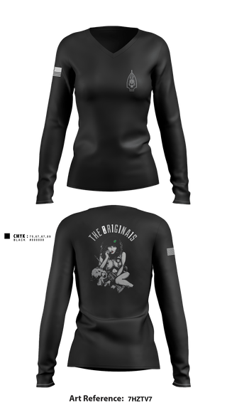 Women's Long Sleeve Vneck Shirt, , Army, Teamtime, Team time, sublimation, custom sports apparel, team uniforms, spirit wear, spiritwear, sports uniforms, custom shirts, team store, custom team store, fundraiser sports, apparel fundraiser