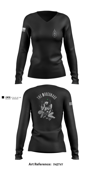 SFOD-A 11 96174000 Women's Long Sleeve V-neck Shirt - 1