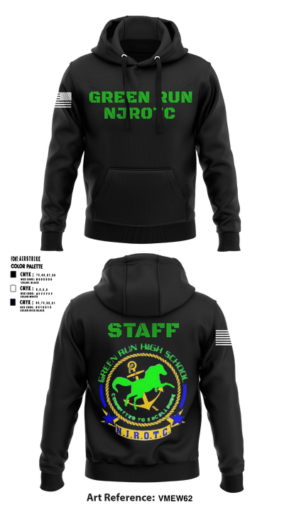 Green Run High School NJROTC 48143942 Hoodie - 51