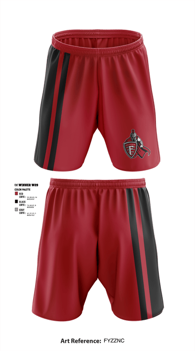 Fairview High School Cheer 57743925 Athletic Shorts With Pockets - 1
