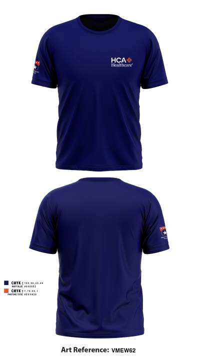 HCA HEALTHCARE 97224522 Short Sleeve Performance Shirt - 2