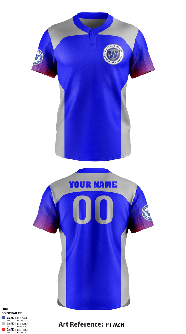 Two Button Softball Jersey, Walled Lake Western High School Softball, Softball, Teamtime, Team time, sublimation, custom sports apparel, team uniforms, spirit wear, spiritwear, sports uniforms, custom shirts, team store, custom team store, fundraiser sports, apparel fundraiser