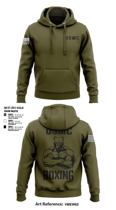 Marine corps boxing 8713175 Hoodie - 1