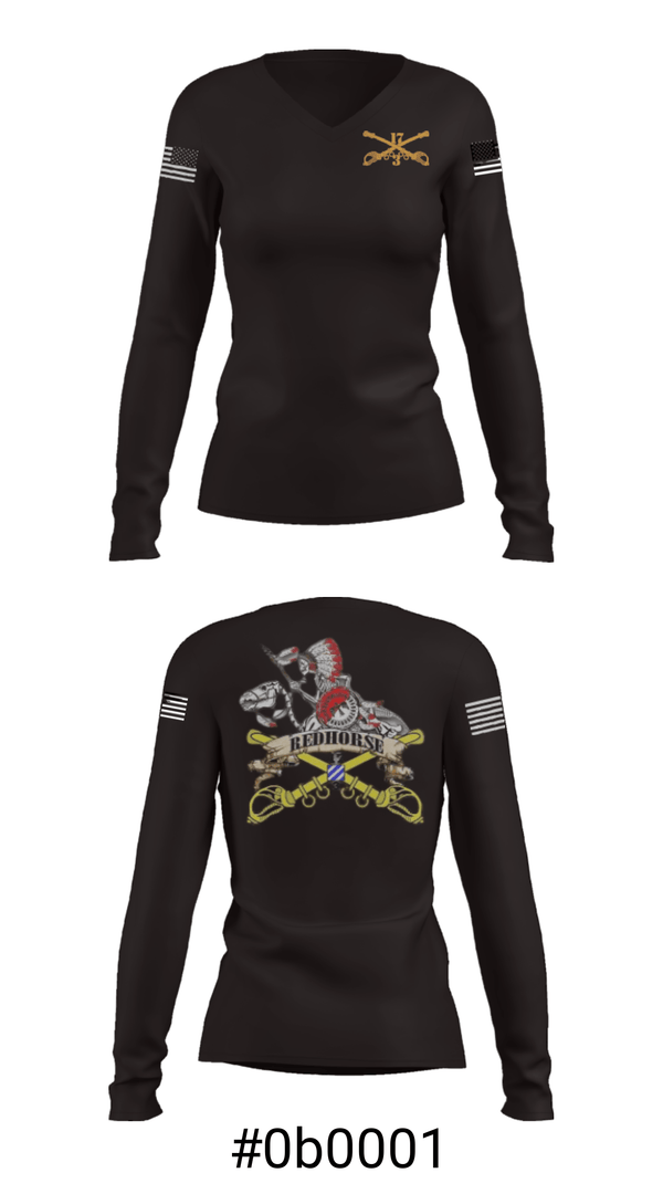Women's Long Sleeve Vneck Shirt, , Army, Teamtime, Team time, sublimation, custom sports apparel, team uniforms, spirit wear, spiritwear, sports uniforms, custom shirts, team store, custom team store, fundraiser sports, apparel fundraiser