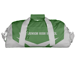 Duffle Bag, West Junior High School, Spirit Store, Teamtime, Team time, sublimation, custom sports apparel, team uniforms, spirit wear, spiritwear, sports uniforms, custom shirts, team store, custom team store, fundraiser sports, apparel fundraiser