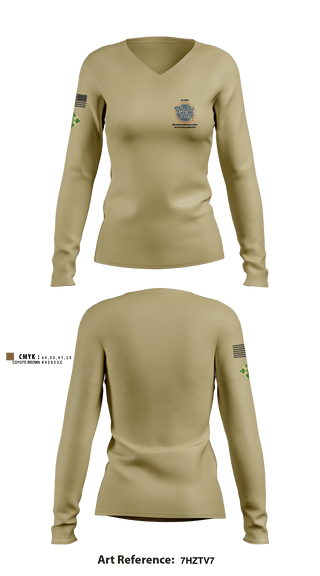 Women's Long Sleeve Vneck Shirt, , Army, Teamtime, Team time, sublimation, custom sports apparel, team uniforms, spirit wear, spiritwear, sports uniforms, custom shirts, team store, custom team store, fundraiser sports, apparel fundraiser
