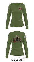 6th BEB Elk Forward  Support Company 17164006 Women's Long Sleeve V-neck Shirt - 40