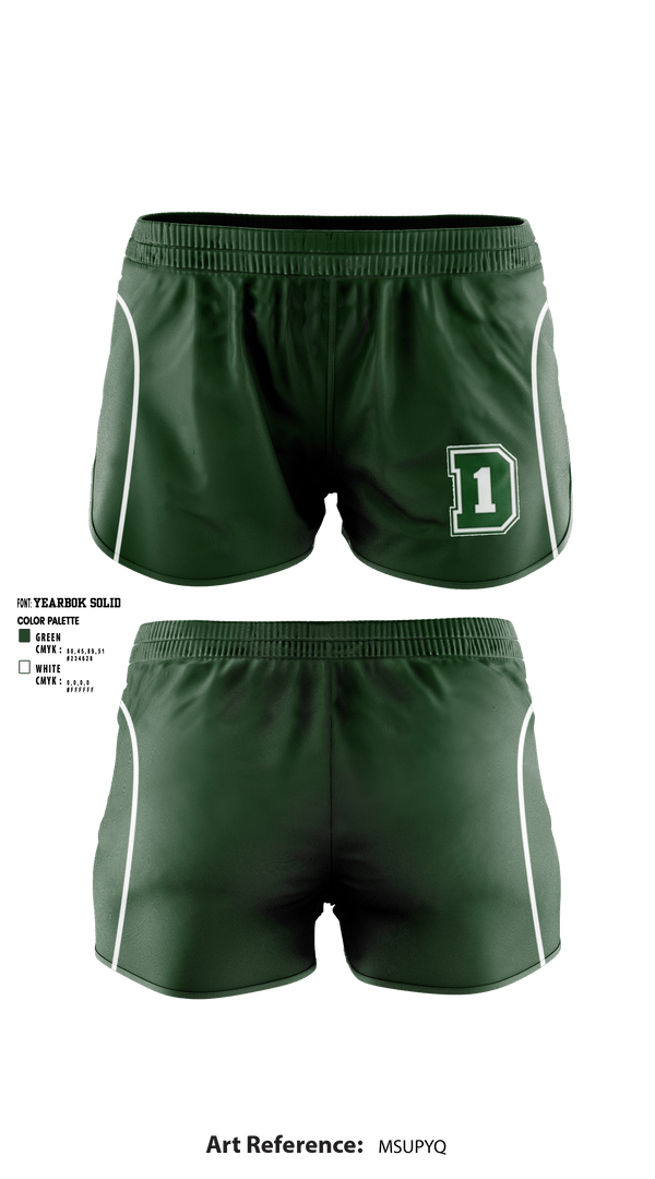 Women's Shorts, Dartmouth High School, Spirit Store, Teamtime, Team time, sublimation, custom sports apparel, team uniforms, spirit wear, spiritwear, sports uniforms, custom shirts, team store, custom team store, fundraiser sports, apparel fundraiser
