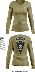 3/278 Armored Calvary Regiment 57774458 Women's Long Sleeve V-neck Shirt - 7