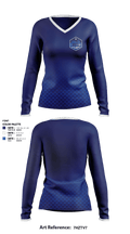 Philly Face-Off League 39388672 Women's Long Sleeve V-neck Shirt - 1