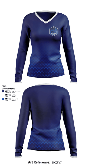 Women's Long Sleeve Vneck Shirt, Philly Face-Off League, Spirit Store, Teamtime, Team time, sublimation, custom sports apparel, team uniforms, spirit wear, spiritwear, sports uniforms, custom shirts, team store, custom team store, fundraiser sports, apparel fundraiser