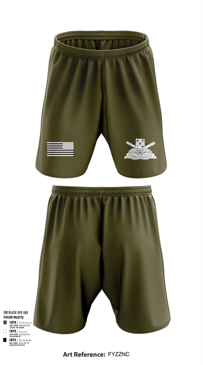 ALPHA BTRY, 2-319th AFAR 68475694 Athletic Shorts With Pockets - 1