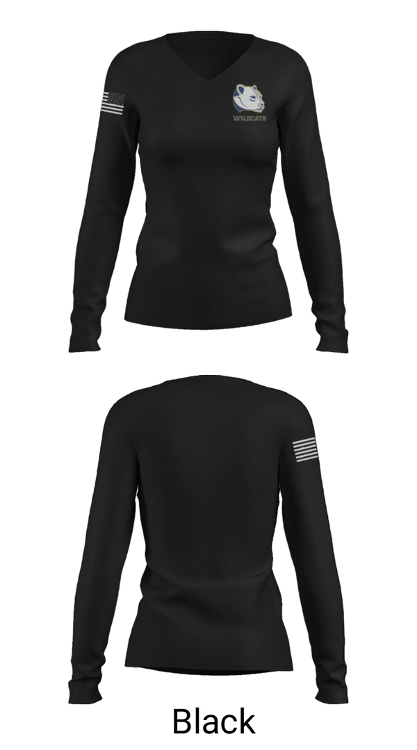 Women's Long Sleeve Vneck Shirt, Rye Country Day School Basketball, Men's Basketball, Teamtime, Team time, sublimation, custom sports apparel, team uniforms, spirit wear, spiritwear, sports uniforms, custom shirts, team store, custom team store, fundraiser sports, apparel fundraiser