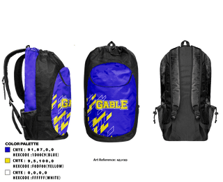Gear Bag, Gable Middle School, Spirit Store, Teamtime, Team time, sublimation, custom sports apparel, team uniforms, spirit wear, spiritwear, sports uniforms, custom shirts, team store, custom team store, fundraiser sports, apparel fundraiser