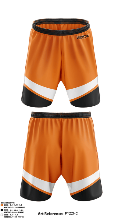 Los Gatos High School Field Hockey 91906499 Athletic Shorts With Pockets - 1