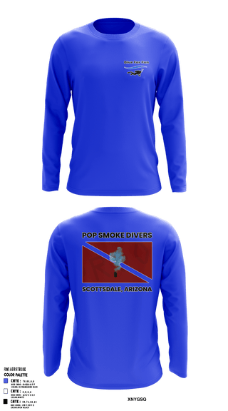 Long Sleeve Performance Shirt, Pop Smoke Scuba, Swimming, Teamtime, Team time, sublimation, custom sports apparel, team uniforms, spirit wear, spiritwear, sports uniforms, custom shirts, team store, custom team store, fundraiser sports, apparel fundraiser