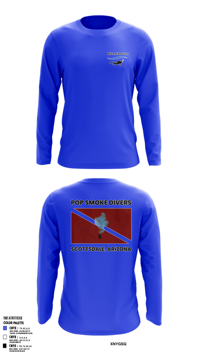 Pop Smoke Scuba 8067820 Long Sleeve Performance Shirt - 1