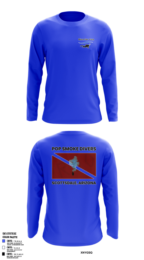 Long Sleeve Performance Shirt, Pop Smoke Scuba, Swimming, Teamtime, Team time, sublimation, custom sports apparel, team uniforms, spirit wear, spiritwear, sports uniforms, custom shirts, team store, custom team store, fundraiser sports, apparel fundraiser
