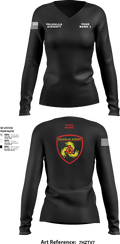 Valhalla Airsoft 98104221 Women's Long Sleeve V-neck Shirt - 3