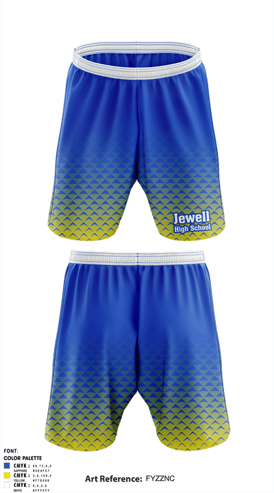Jewell High School 98009347 Athletic Shorts With Pockets - 1