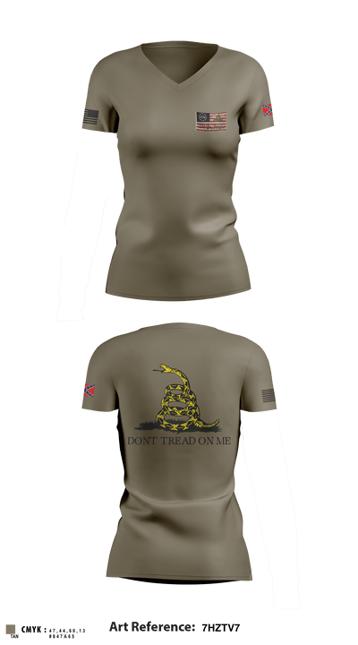 REDNECK'S 50991982 Women's Short Sleeve V-neck Shirt - 2