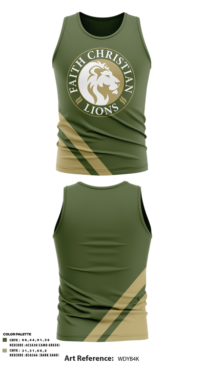 Faith Christian School Track 8170365 Tank Top - 1