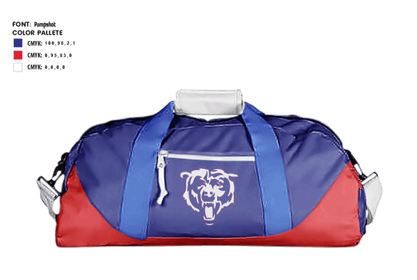 Duffle Bag, West Beaumont Bruins Intermediate Football League, Football, Teamtime, Team time, sublimation, custom sports apparel, team uniforms, spirit wear, spiritwear, sports uniforms, custom shirts, team store, custom team store, fundraiser sports, apparel fundraiser