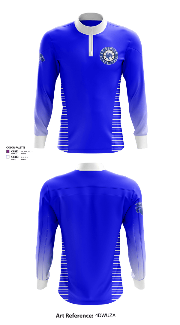 Quarter Zip Jacket, La Center High School Basketball, Women's Basketball, Teamtime, Team time, sublimation, custom sports apparel, team uniforms, spirit wear, spiritwear, sports uniforms, custom shirts, team store, custom team store, fundraiser sports, apparel fundraiser